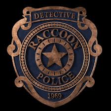 Raccoon City Police Badge 3d Print Model Resident Evil Raccoon City Resident Evil Evil