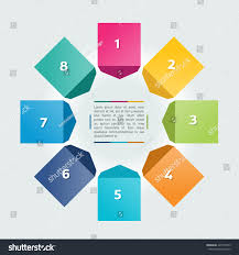 4 Step Chart Template Scheme Tab Stock Vector Royalty Free