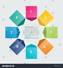 4 step chart template scheme tab stock vector royalty free