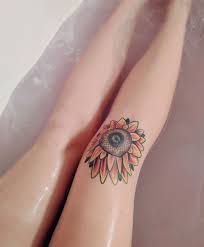 Cute Sunflower Knee Tattoo Knee Tattoo Sunflower Knee Tattoo Tattoo Sunflower