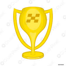 Damit die sommerpause für sie nicht überlang wird. Pokal Fur Die Ikone Des Ersten Platzes Im Cartoon Stock Vektorgrafi Crushpixel