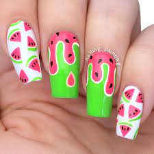 Marie Lou On Instagram Watermelon Sugar Higggh All Harry Styles Lyrics Aside I Was Inspired B Watermelon Nails Watermelon Nail Designs Fingernails Painted