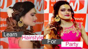 Learn Step By Step How To Create Normal Hair Styles For Party Makeup Party Hairstyles Course Hair Party Makeup