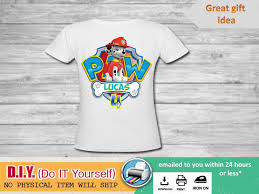 Paw Patrol Birthday Boy T Shirt Personalized Paw Patrol Birthday Boy Marshall T Shirt Iron On Transfer Digital File Paw Patro Iron On Transfer Unique Items Products Personalized T Shirts
