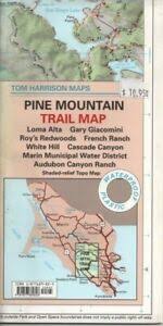Details About Tom Harrison Trail Map Pine Mountain California Marin County Loma Alta