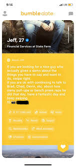 Bumble requires women to send the first message to men, and it uses a time limit that pressures you to just say any old thing to keep the conversation from disappearing. These Nice Guys Keep Popping Up On My Bumble The Good News Is I Have A New Record Time On Swiping Left Niceguys