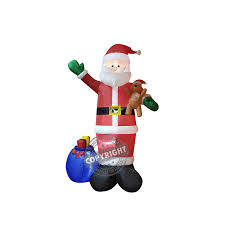 Christmas 10' tall airblown inflatable peanuts snoopy woodstock w/ stocking. 8ft Inflatable Santa Claus With Teddy Bear Gift Box Light Up Blow Up Christmas Decoration China Outdoor Chirstmas Decoration And Inflatable Chirstmas Decoration Price Made In China Com