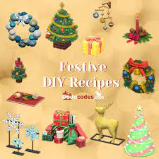 All Festive Diy Recipes Acnh In 2021 Festival Diy Red Ornaments Festive Trees