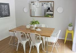 Diy Dining Table Ikea Numerar Butcherblock In Beech 73 X 39 Raw Iron Hairpin Legs From H Minimalist Dining Room Butcher Block Dining Table Ikea Dining Table