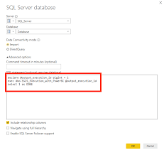 Use camel case with quotes. Executing Native Queries In Power Query Power Bi