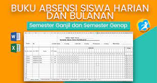 Beli koleksi buku absen siswa online lengkap edisi & harga terbaru august 2021 di tokopedia! Contoh Buku Absensi Siswa Untuk Paud Sd Smp Sma Terbaru Katulis