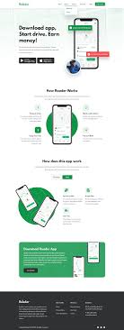 You may have an awesome website with a superb home page. Ride Sharing Mobile App Landing Page On Behance