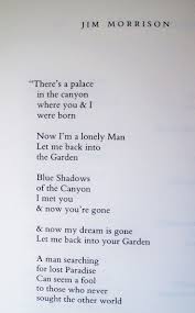 Jim Morrison Poetry Jim Morrison Poetry Jim Morrison Morrison