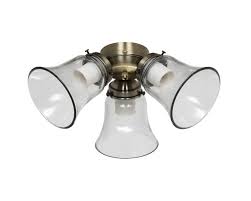 I purchased the hampton bay 52 ceiling fan from home depot without the light. 3 Light Ceiling Fan Light Kit Antique Brass 24310