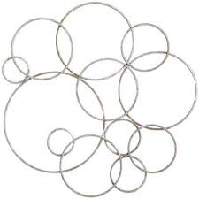 Silver Circles Metal Wall Decor Metal Wall Decor Mirror Wall Decor Outdoor Wall Decor