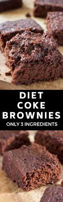 Diet Coke Brownies Easy 3 Ingredient Recipe Recipe Diet Coke Brownies Brownie Recipes Best Dessert Recipes
