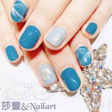莎豐藍系列美甲blue nails nails nail polish polish