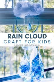 Let the preschoolers try their hand at cutting themselves. Recycled Crayon Rain Cloud Craft Natural Beach Living