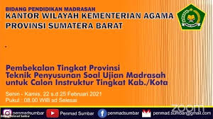 Ujian madrasah merupakan penilaian hasil belajar oleh satuan pendidikan madrasah yang bertujuan untuk mengukur pencapaian standar kompetensi lulusan untuk semua mata pelajaran. Pembekalan Teknik Penyusunan Soal Ujian Madrasah H 2 Youtube