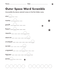 Bring learning to life with worksheets, games, lesson plans, and more from education.com. Space Word Scramble Worksheet Education Com