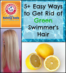 Bleached light blonde hair color doesn't go well with the ungodly amounts of chlorine in an average swimming pool. Blonde Hair Chlorine Turns Blonde Hair Green