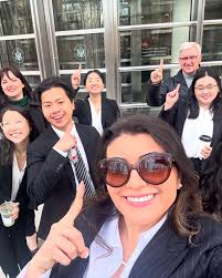 Congratulations to Vannalee Cayabyab and Mackenzie Barrett! They were both  awarded the Individual Merit Awards for Oral Argument at the Traynor Moot  Court Competition last weekend. We are so proud of them