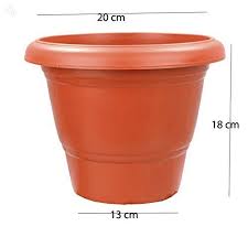 At phenomenal discounts, purchasing such stunning plastic plant product details packing & shipping (1)packing:one piece in one carton (2) shipping: Red Frustum Cone Plants Pots 8 Inch Size 8 Inch Rs 30 Piece Id 19647010473