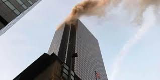 Image result for ‫حريق برج ترامب بنيويورك‬‎