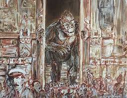 16 x 12 in other sizes. King Kong Breaking Through The Wall Painting By Jonathan Morrill Saatchi Art