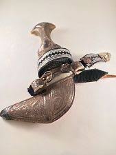 Antique Omani Jambiya Khanjar Dagger Knife Arab Saudi Yemen Silver Arabian Old Antiques Dagger Omani