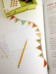 Here's what you need i didn't measure anything, just eyeballed it to make sure it wasn't too wonky. Make A Simple Bunting Card Sum Of Their Stories Craft Blog