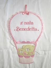 Fiocco Nascita Mongolfiera Personalizzato Per Benedetta Punto Croce Ricamo Punto Croce Lettere Punto Croce