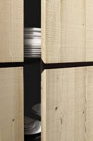 Cabinet Cupboard Detail Wooden Front Recessed Handle Angled Handle Black Steel Handleless Cabinets Solid Wood Kitchens Black Kitchen Handles