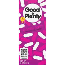 The candy is a narrow cylinder of sweet black licorice, coated in a hard candy shell to form a capsule shape. Save On Good Plenty Licorice Candy Theatre Box Order Online Delivery Giant