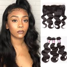 Unice Hair 3 Bundles Body Wave Hair With Lace Frontal Hair Closure Icenu Series