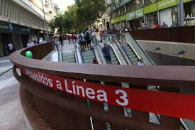 Metro de santiago estación franklin l2 trenes alstom ns2016. Metro De Santiago Where The City Meets Bus Ex