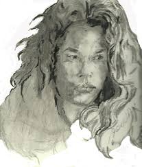 Our Lady of Sorrows I drew with graphite pencils and a permanent marker.