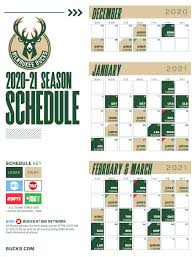 Portland trail blazers on sunday, august 2 (3:30 p.m., abc) vs. Nba Announces Bucks Schedule For Season S First Half Wfrv Local 5 Green Bay Appleton