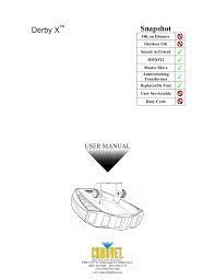 Chauvet Derby X User Manual Manualzz Com