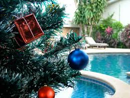 Or invest in a pack of anytime snowballs. How To Create Christmas Wonderland Around Swimming Pool Christmas Pool Party Christmas Pool Decorations Christmas Pool Party Ideas Bluwhale Tile