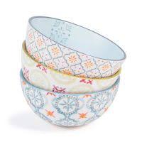 Set De Table A Motifs En Bois Bleu Graphique Maisons Du Monde Bols Maison Du Monde Vaisselle