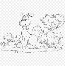 Animals are commonly called only one collective name without any clear distinction. Dog With Doghouse And Bone Coloring Page Dog House Coloring Pages Png Image With Transparent Background Toppng