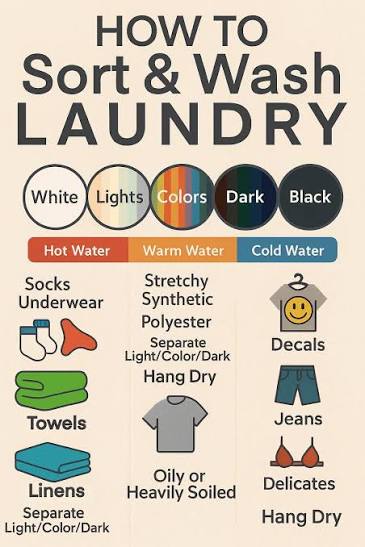 How to sort and wash laundry properly?