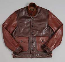 1920s Civilian A 1 Moto Jacket Two Tone Horsehide Leather Hickoree S Outerwear Jackets Men S Leather Jacket Leather Jacket