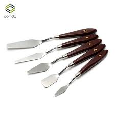 Conda 5 Adet Palet Bicagi Boyama Sanatci Icin Paslanmaz Celik Spatula Palet Bicagi Yagli Boya Araclari Metal Bicaklar Ahsap Sapli I Martbrand Co