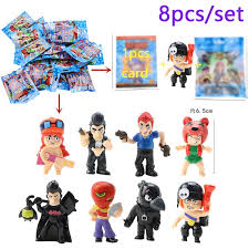 Spike, sacura spike, robospike generic handmade action figures, handmade with felt. 8 Packs Lot Brawls Star Figure Game Toys With Card Pack Hero Model Spike Shelly Colt Leon Doll Buy At A Low Prices On Joom E Commerce Platform