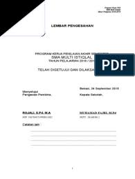 86%86% found this document useful, mark this document as useful. Program Kerja Pas