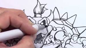 How To Draw Dry Bowser First Time Using Copic Markers Copic Markers Copic Bowser