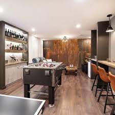 espace jeu et coin bar au sous sol je decore in 2020 home remodeling home decor new homes