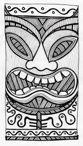 Tiki mask coloring page | free printable coloring pages. Hawaiian Tiki Masks Coloring Pages